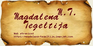 Magdalena Tegeltija vizit kartica